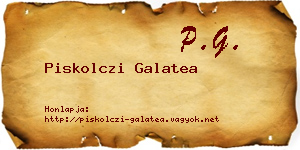 Piskolczi Galatea névjegykártya